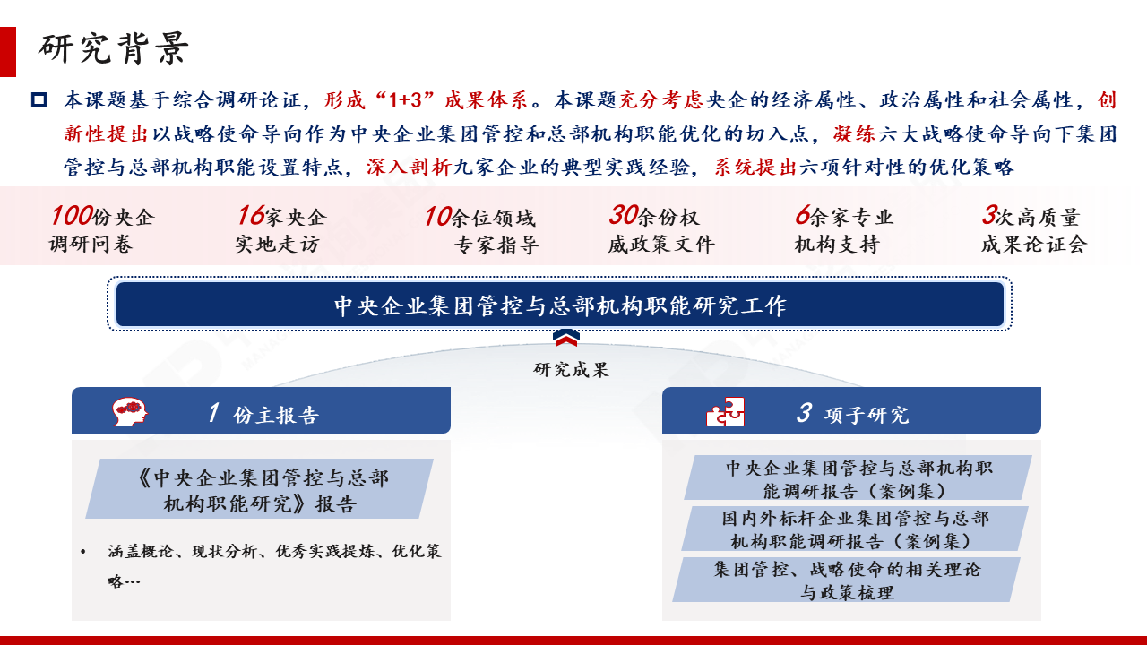 中铝产业发展研究中心关于中央企业集团管控与总部机构职能研究 中铝产业发展研究中心关于中央企业集团管控与总部机构职能研究