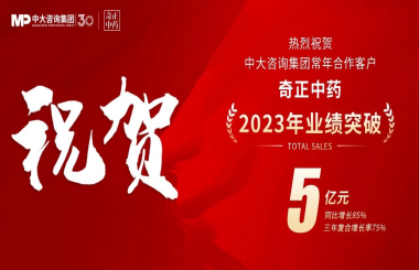突破5亿！祝贺中大咨询合作客户奇正中药业绩跃上新台阶